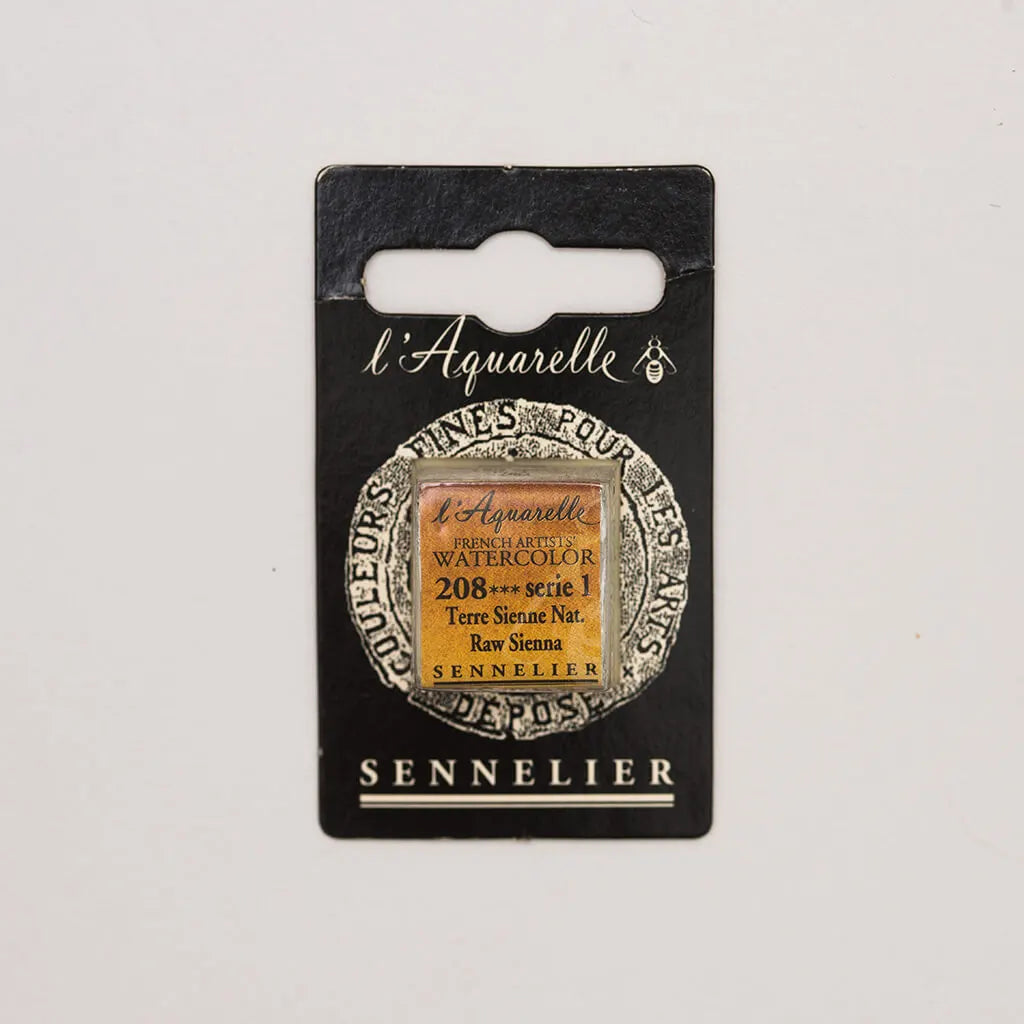 Sennelier Artist Watercolor Half Pans S1, Raw Sienna