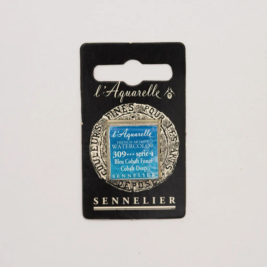Sennelier Artist Watercolor Half Pans S4, Cobalt Deep