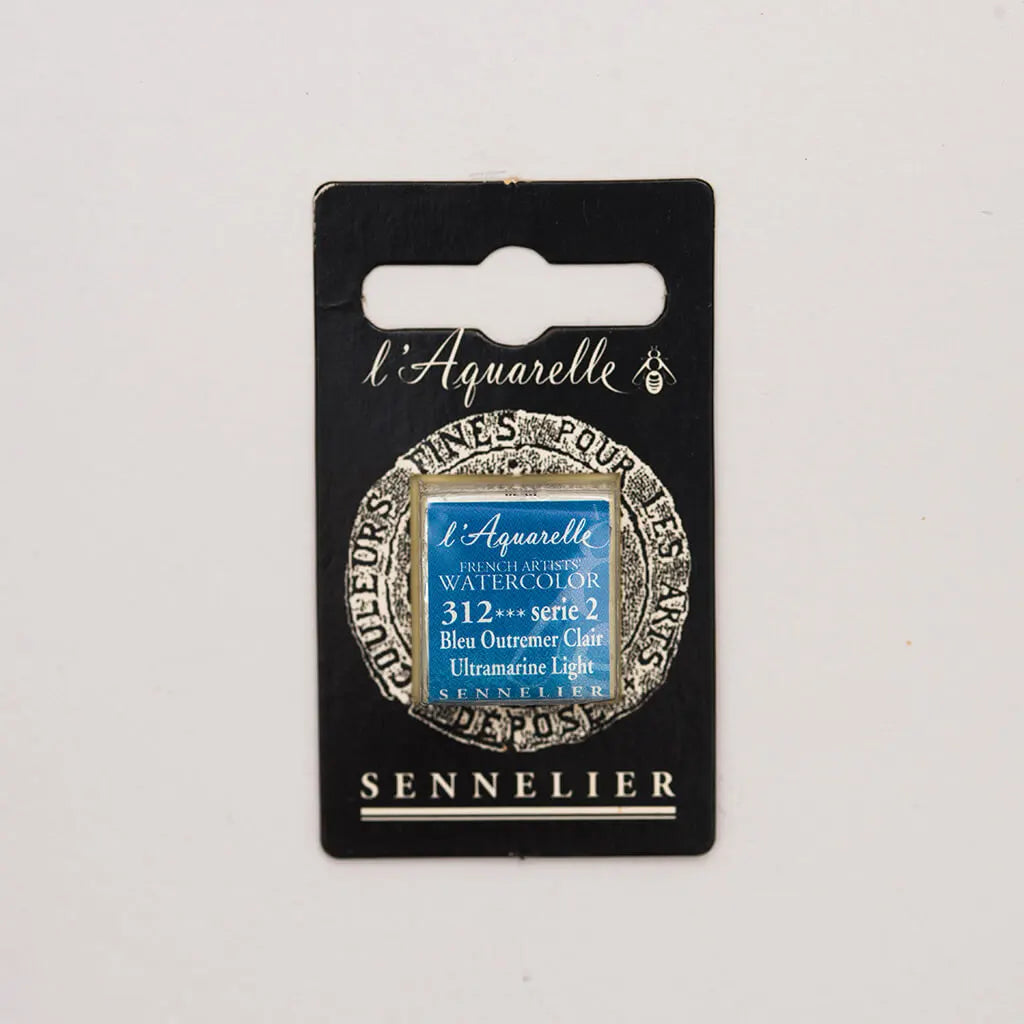Sennelier Artist Watercolor Half Pans S2, Ultramarine Light