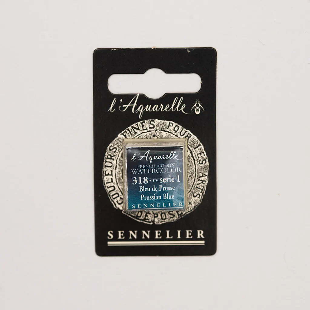 Sennelier Artist Watercolor Half Pans S1, Prussian Blue