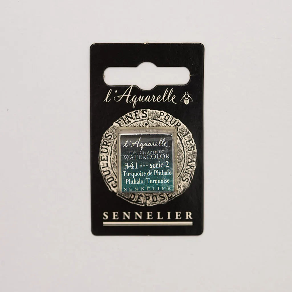 Sennelier Artist Watercolor Half Pans S2, Phthalocyanine Turquoise