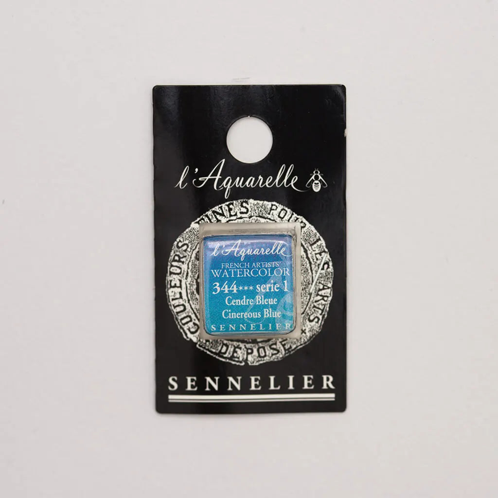 Sennelier Artist Watercolor Half Pans S1, Cinereous Blue