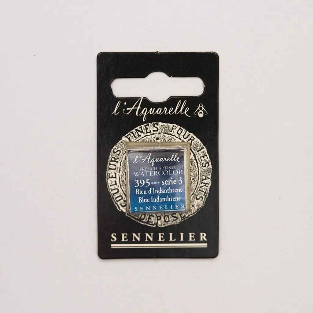 Sennelier Artist Watercolor Half Pans S3, Blue Indanthrene