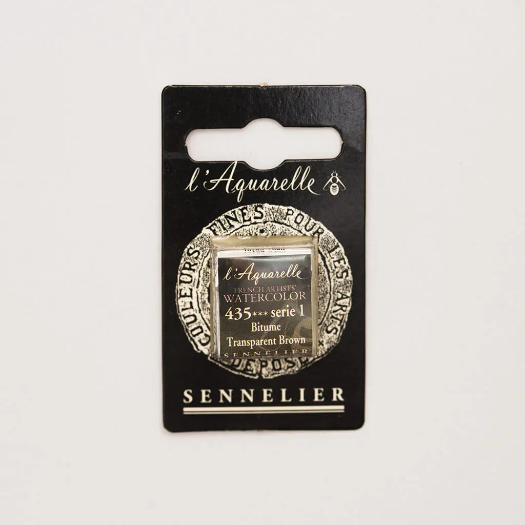 Sennelier Artist Watercolor Half Pans S1, Transparent Brown