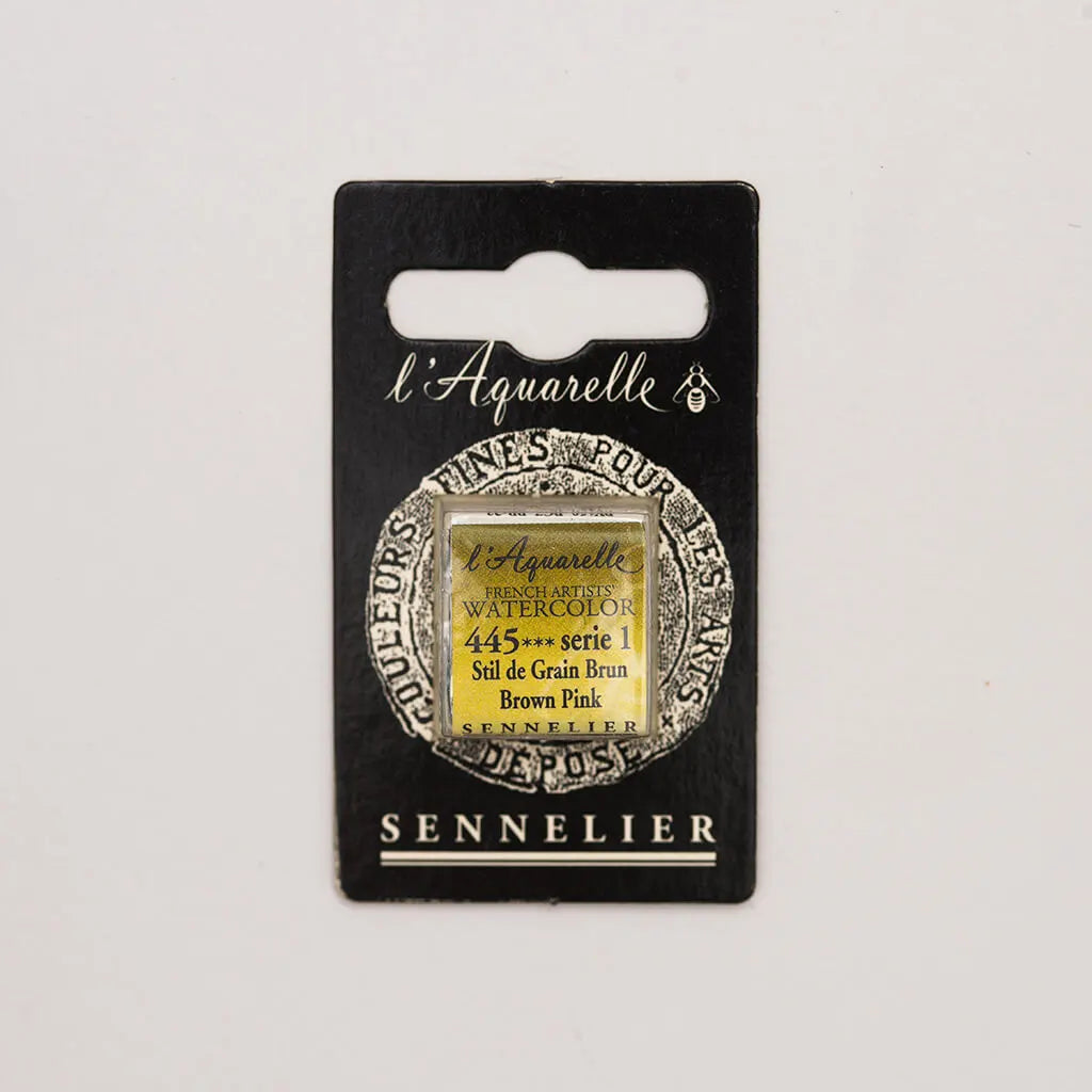 Sennelier Artist Watercolor Half Pans S1, Brown Pink