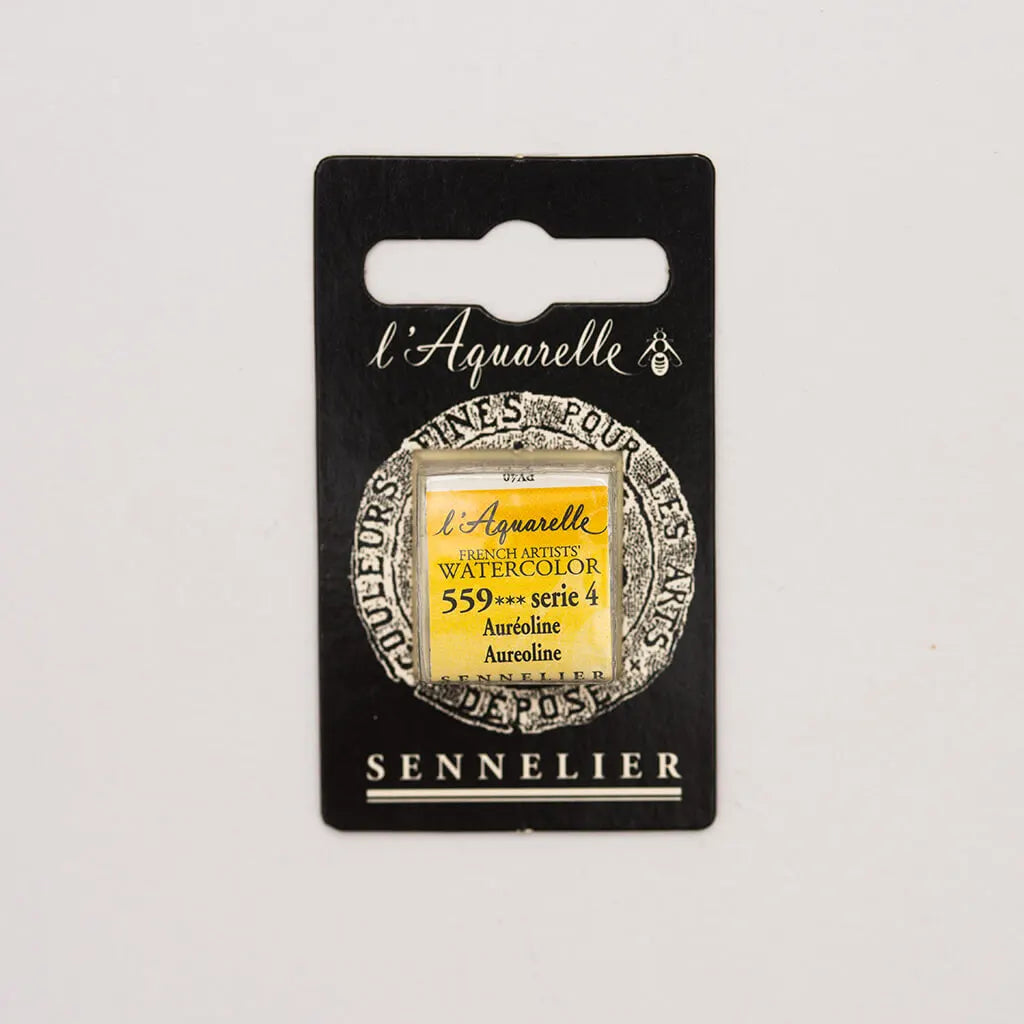 Sennelier Artist Watercolor Half Pans S4, Aureoline