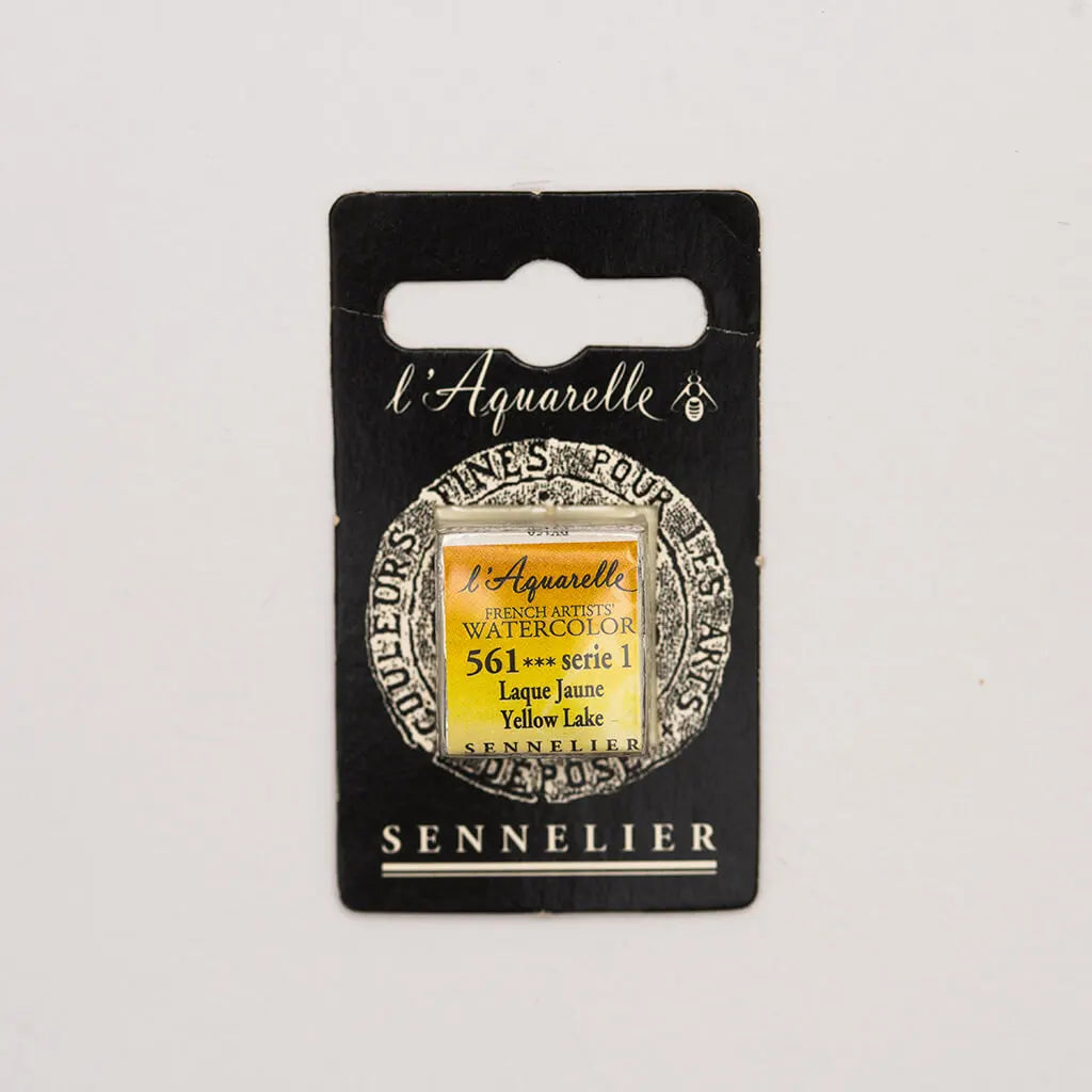Sennelier Artist Watercolor Half Pans S1, Yellow Lake