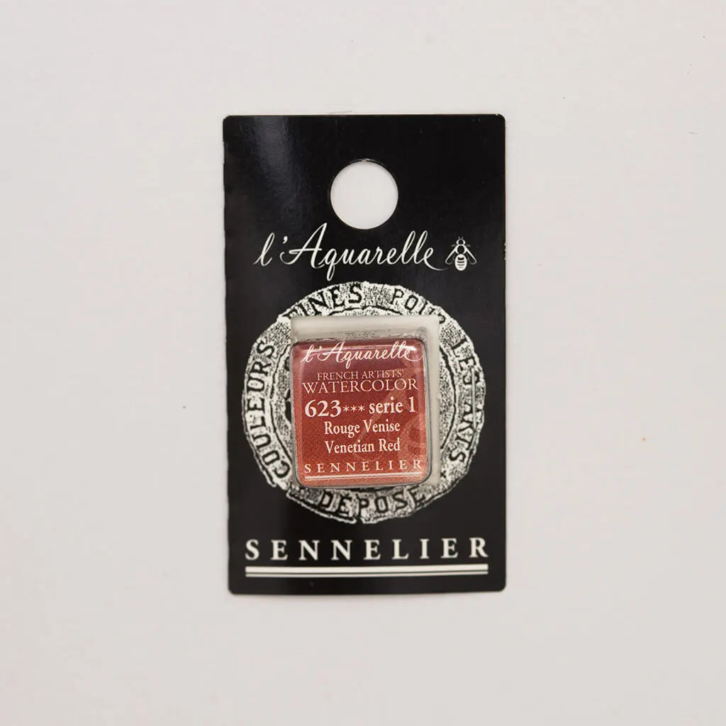Sennelier Artist Watercolor Half Pans S1, Venetian Red