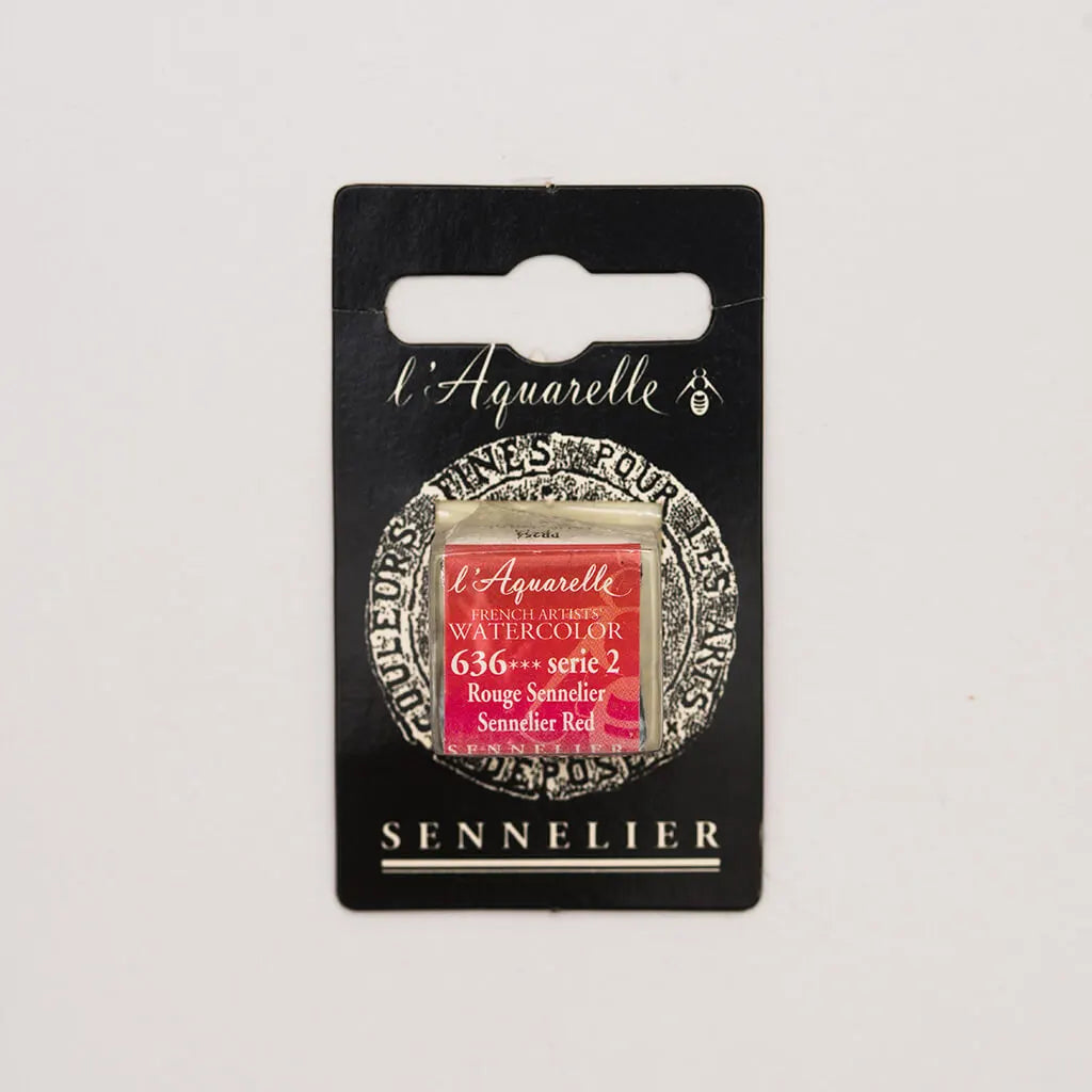Sennelier Artist Watercolor Half Pans S2, Sennelier Red