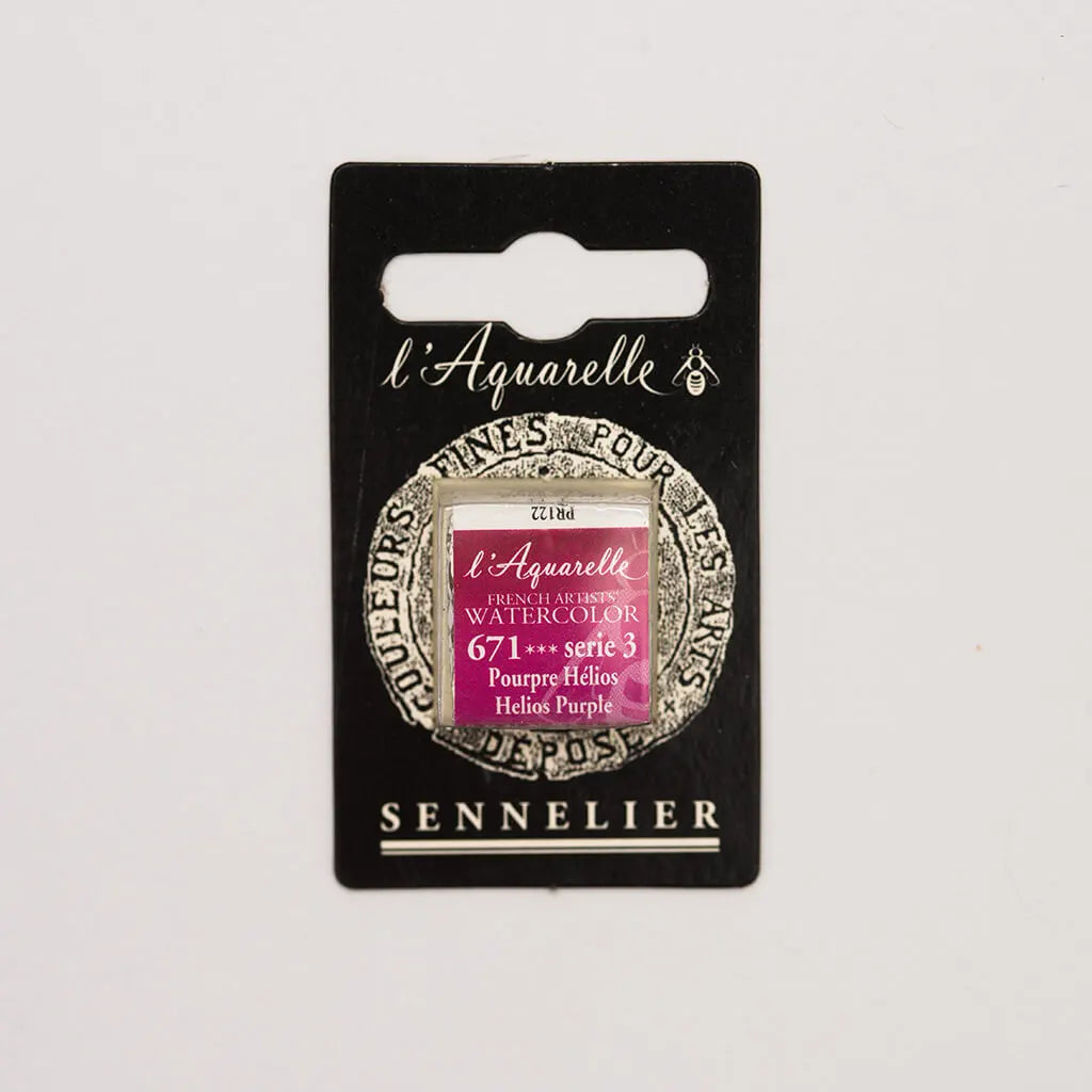 Sennelier Artist Watercolor Half Pans S3, Helios Purple
