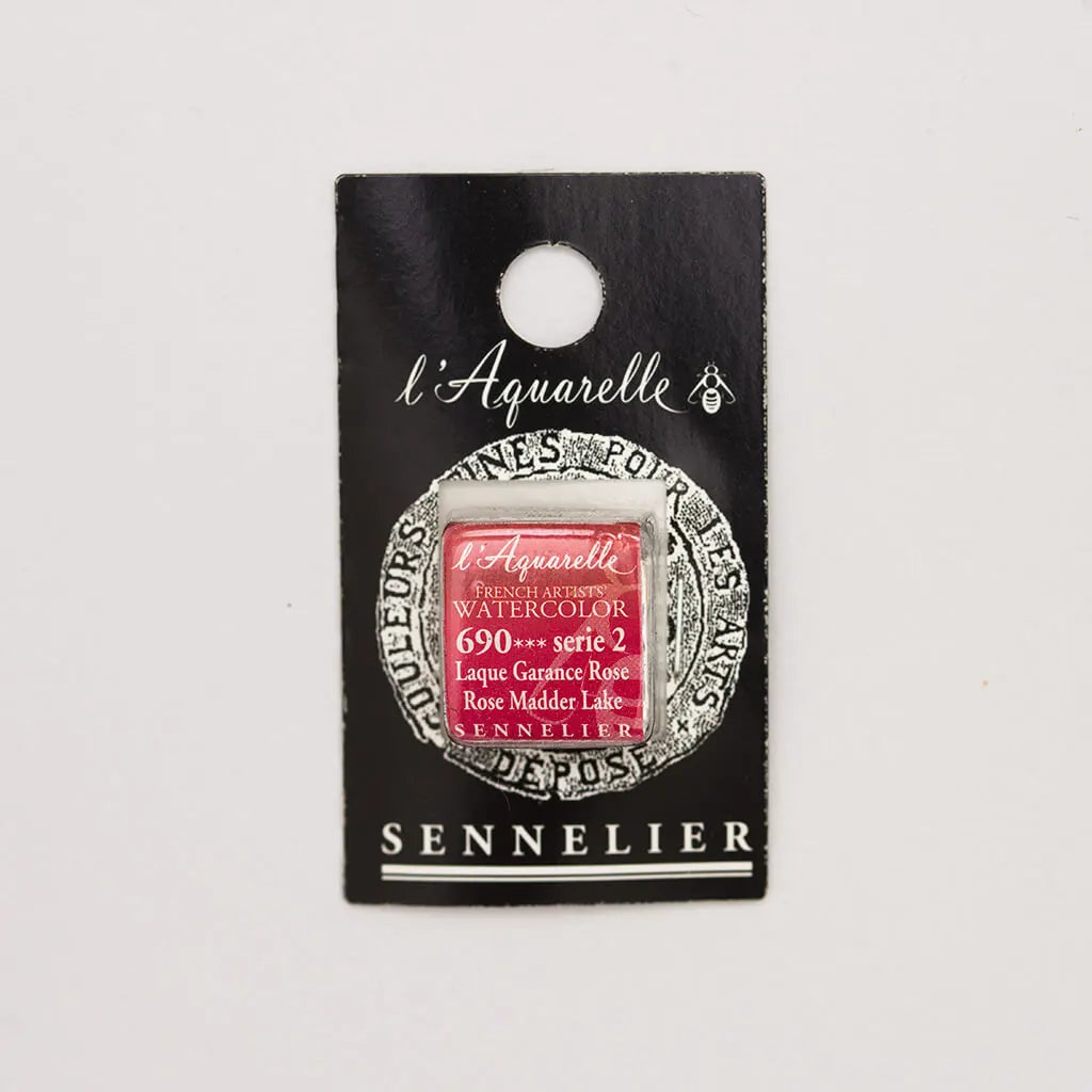 Sennelier Artist Watercolor Half Pans S2, Rose Madder Lake
