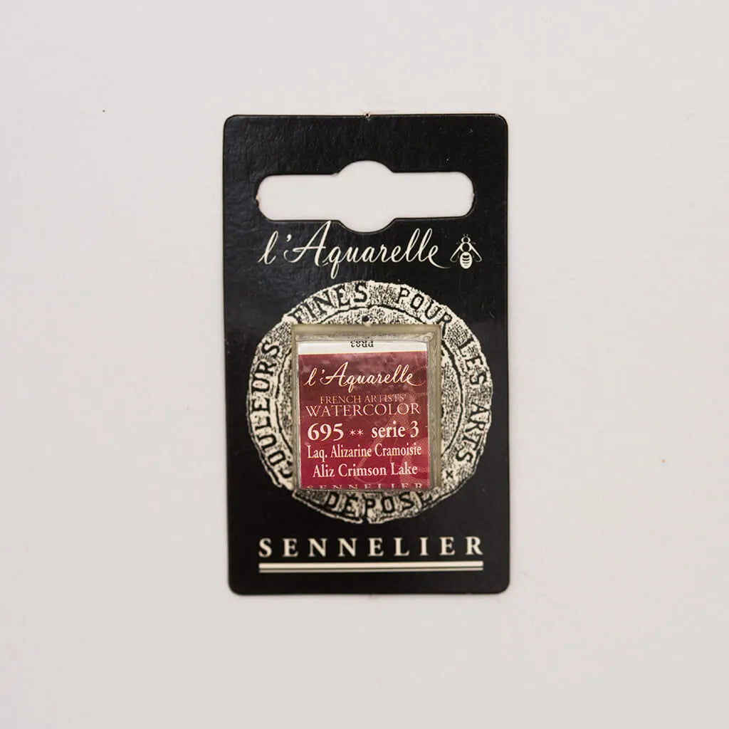 Sennelier Artist Watercolor Half Pans S3, Alizarin Crimson Lake