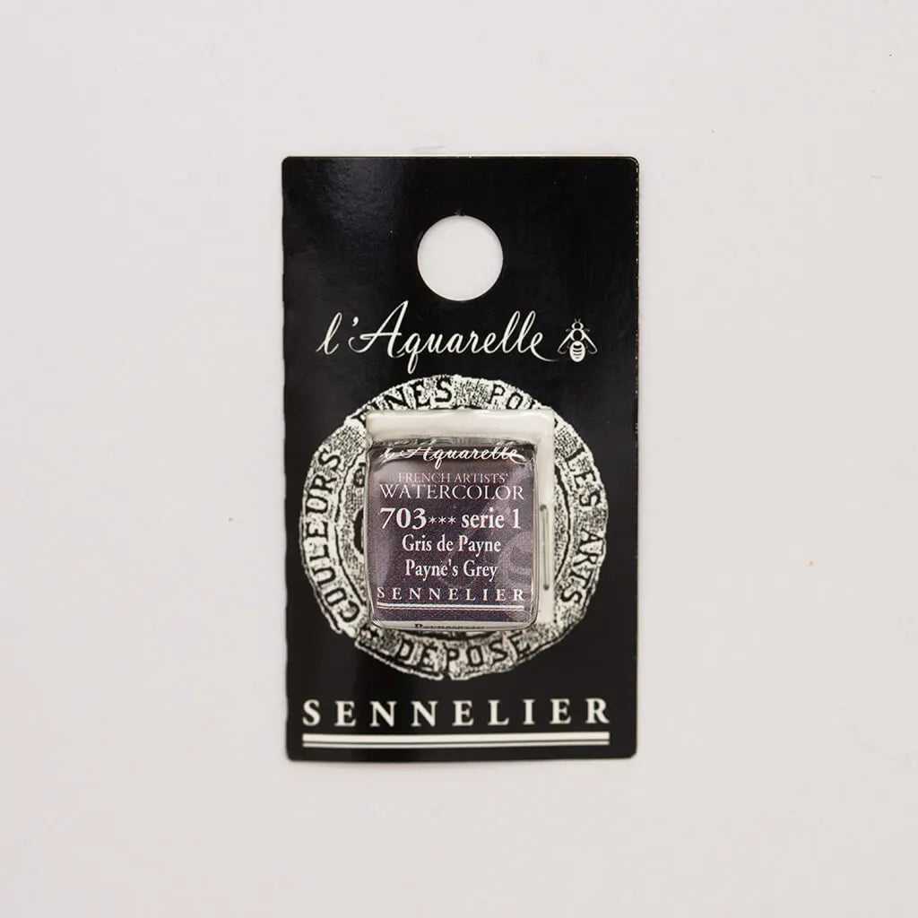 Sennelier Artist Watercolor Half Pans S1, Payne'S Grey