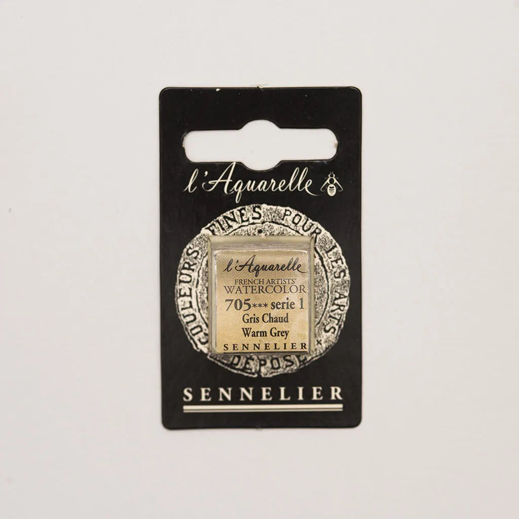 Sennelier Artist Watercolor Half Pans S1, Warm Grey
