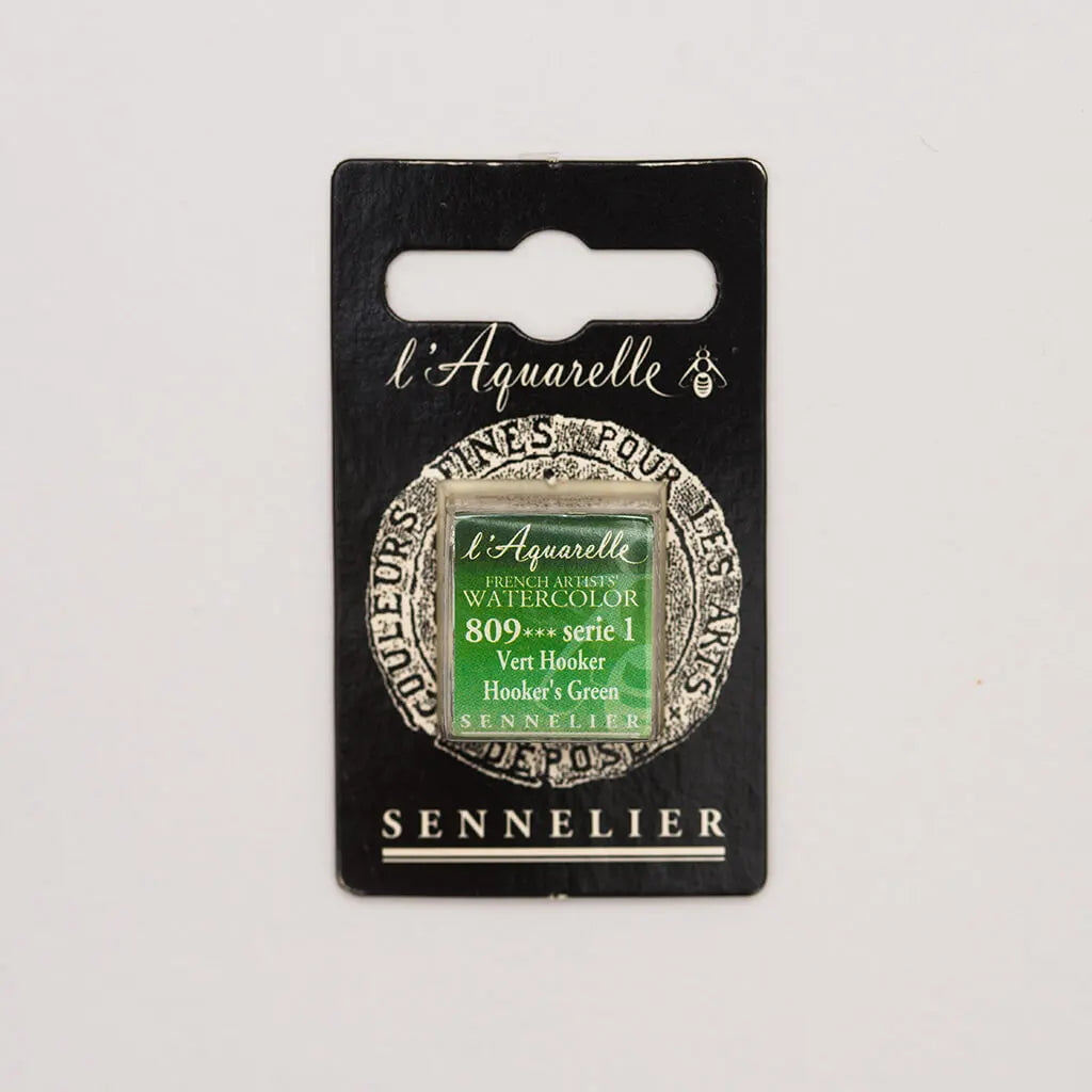 Sennelier Artist Watercolor Half Pans S1, Hooker'S Green