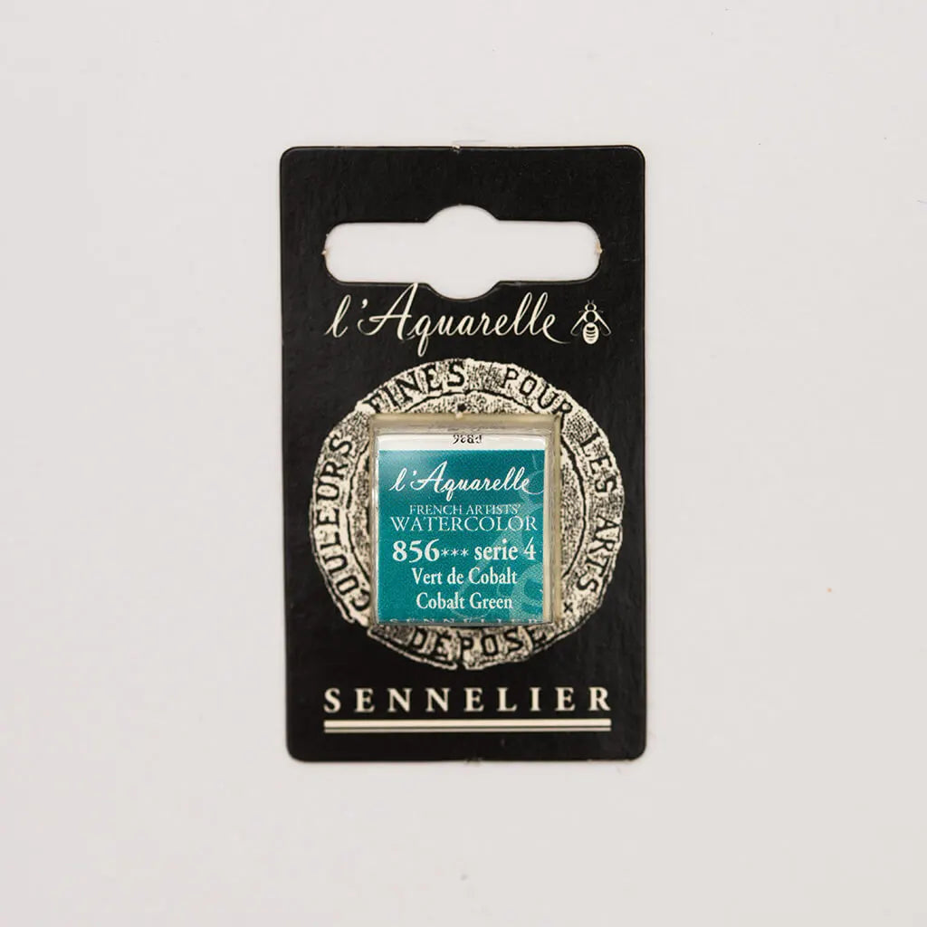 Sennelier Artist Watercolor Half Pans S4, Cobalt Green