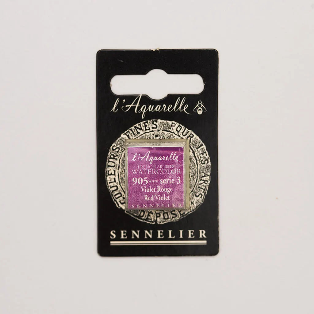 Sennelier Artist Watercolor Half Pans S3, Red Violet