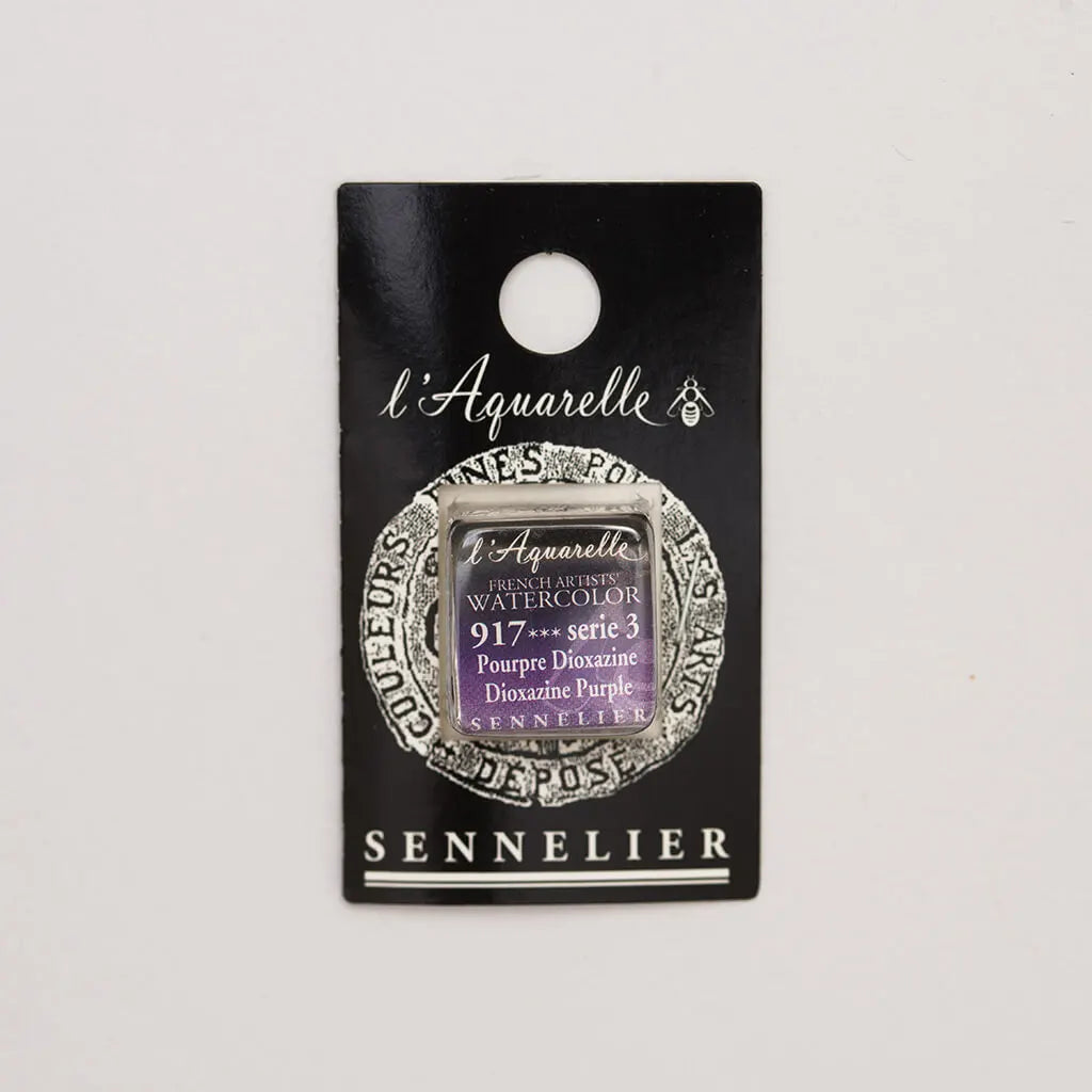 Sennelier Artist Watercolor Half Pans S3, Dioxazine Purple