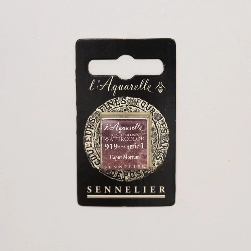 Sennelier Artist Watercolor Half Pans S1, Caput Mortum