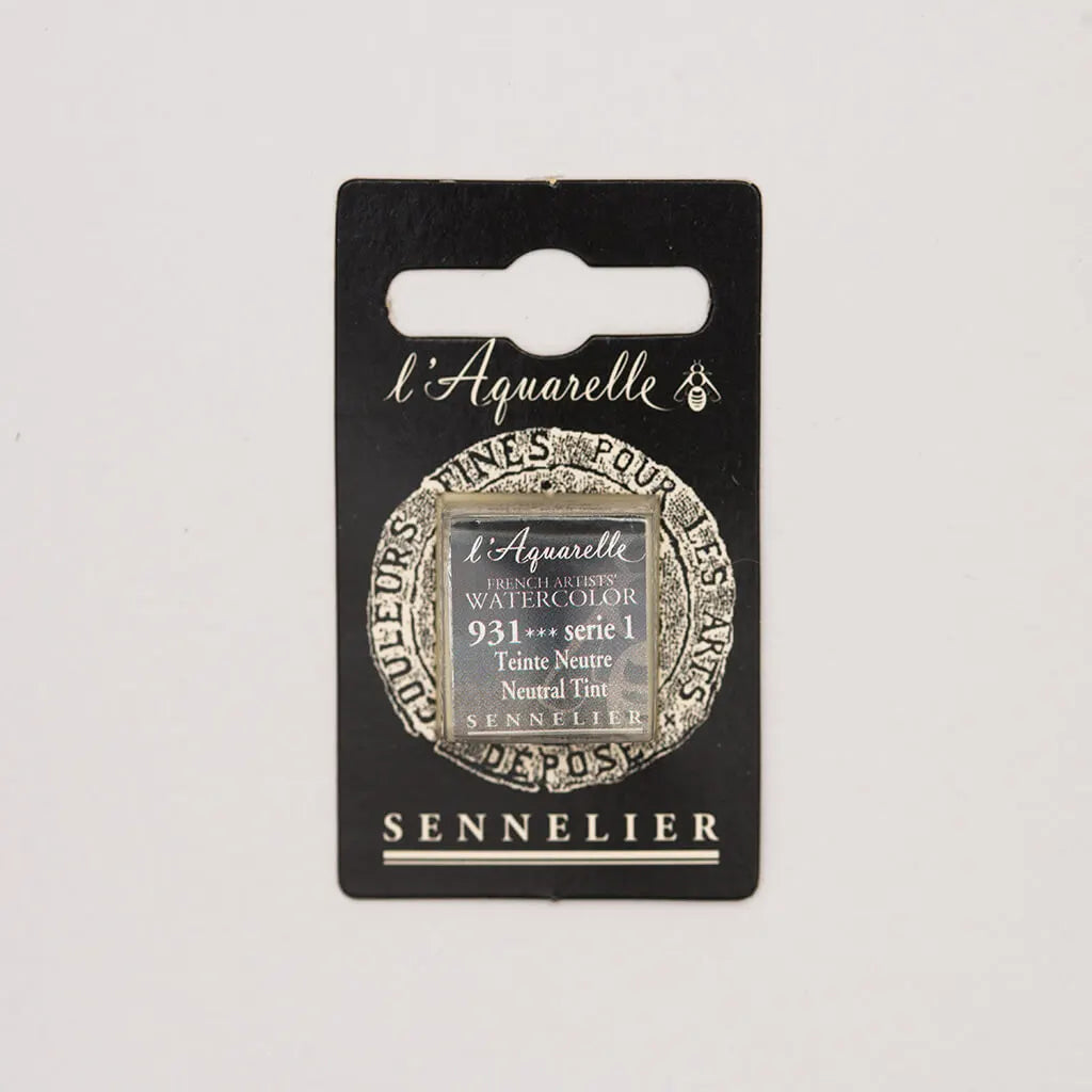 Sennelier Artist Watercolor Half Pans S1, Neutral Tint