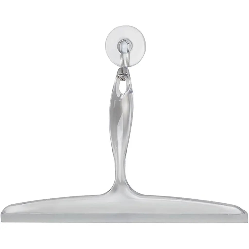 Clara Squeegee with Suction Cup Hook Clear 12in