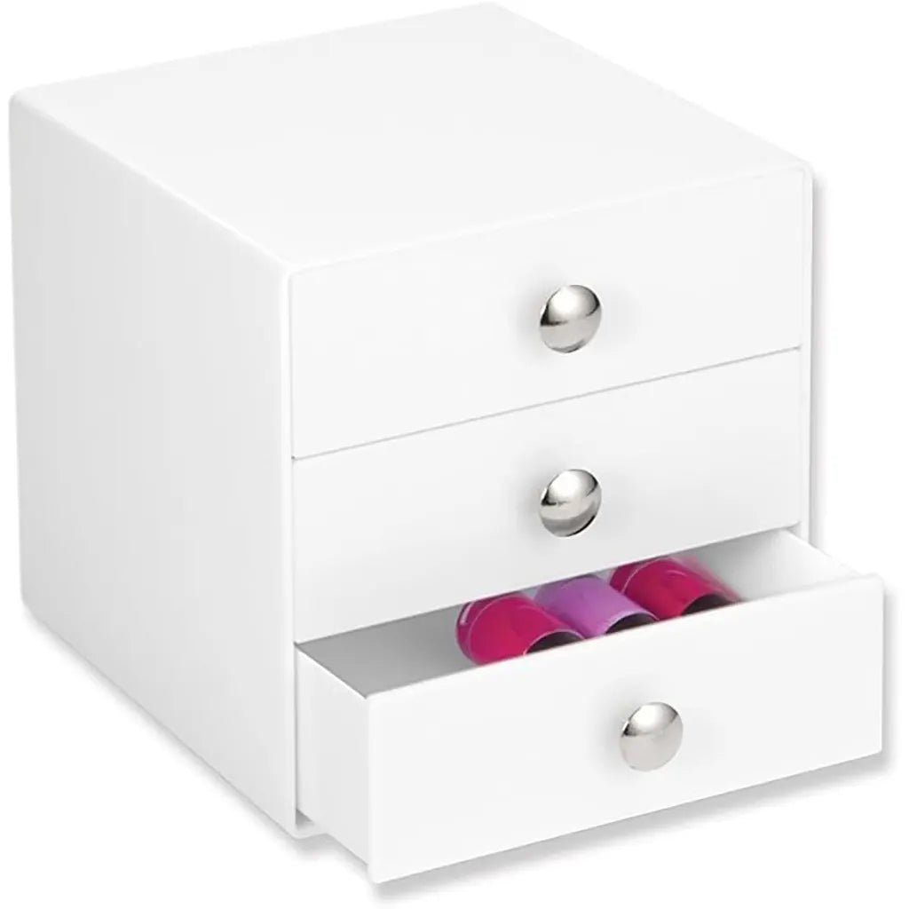 3-Drawer Plastic Vanity Organizer