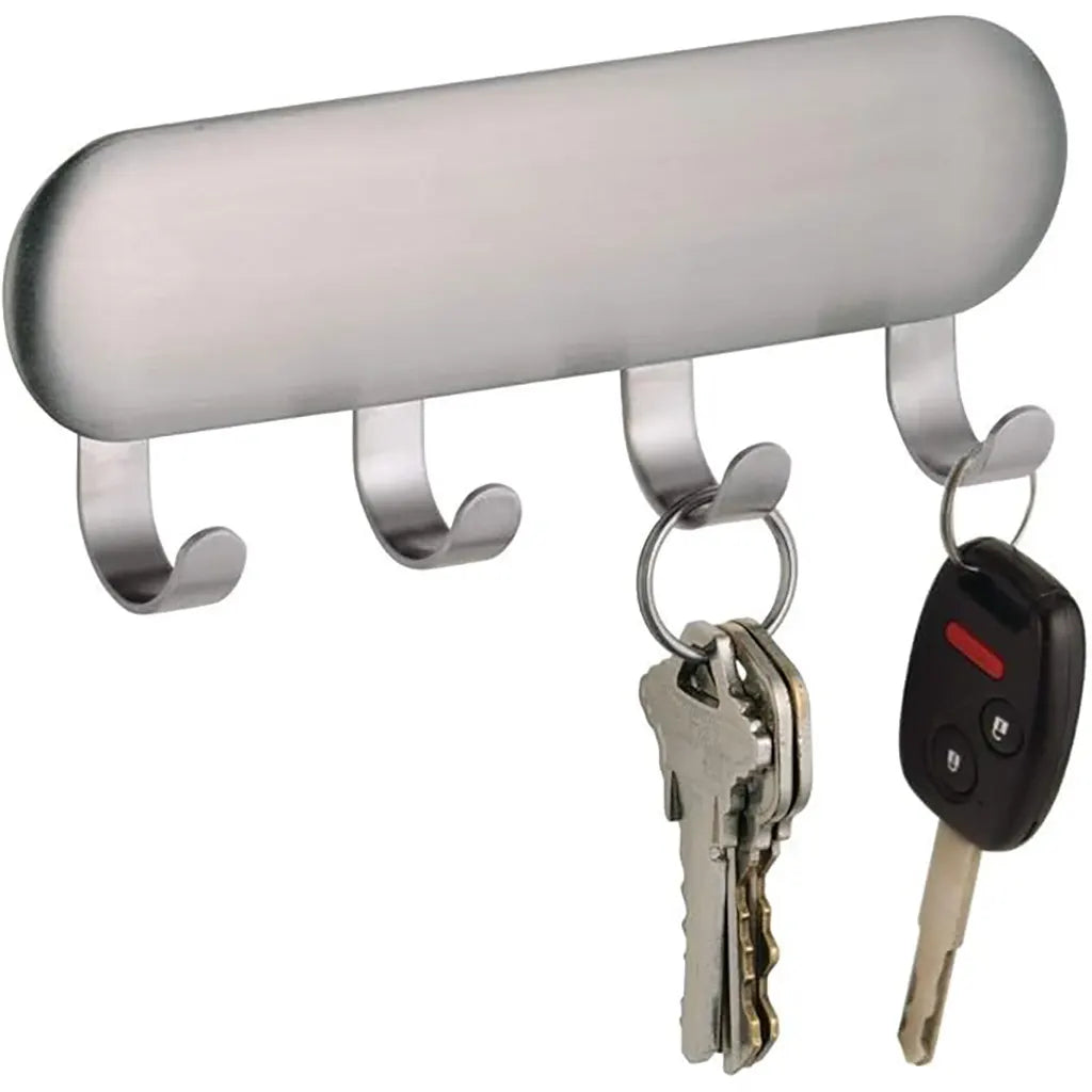 Self-Adhesive Key Rack Organizer, 4 Hooks
