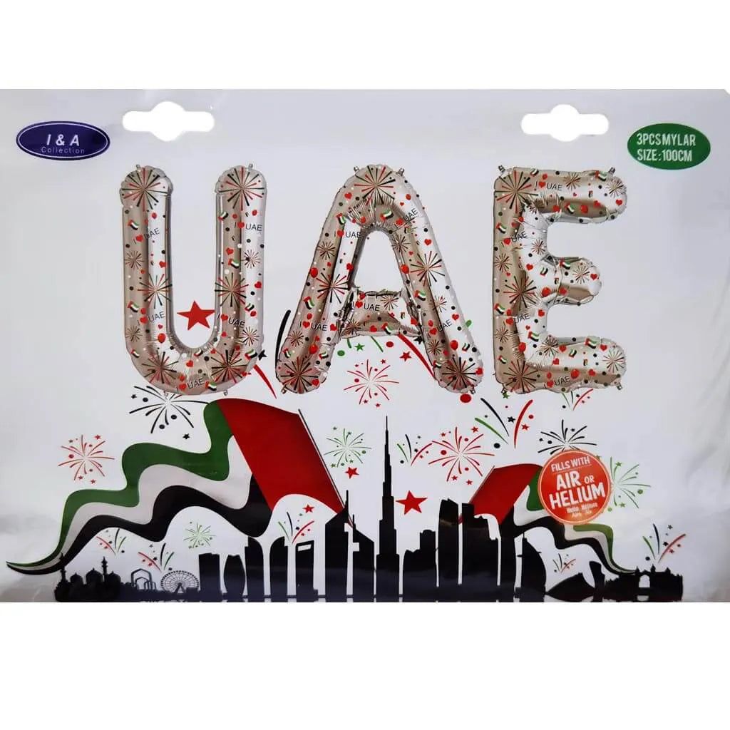 Uae Foil Balloon Set Letter 100cm