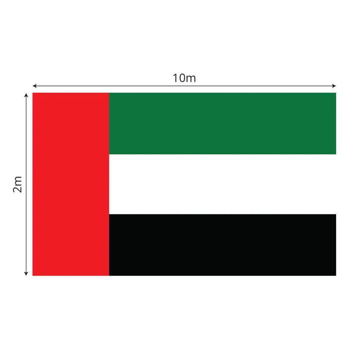 UAE Flag Satin 2 x 10m
