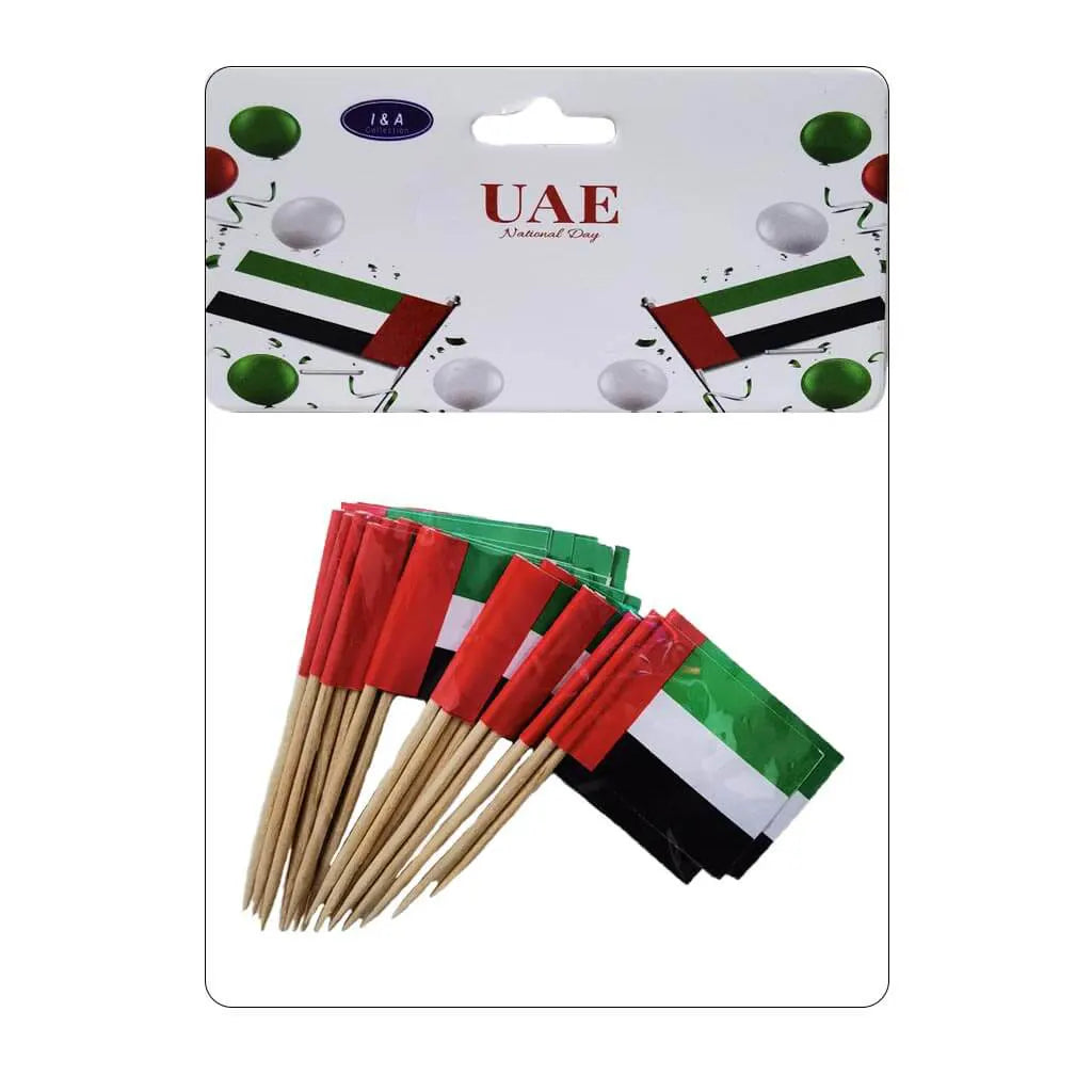 UAE Flag Cake Topper 25pcs