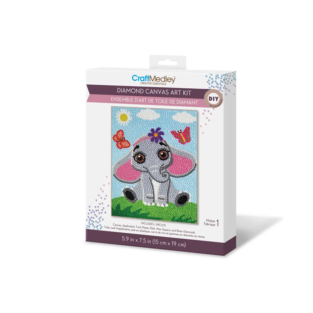 DIY Diamond Painting Kit Baby Elephant