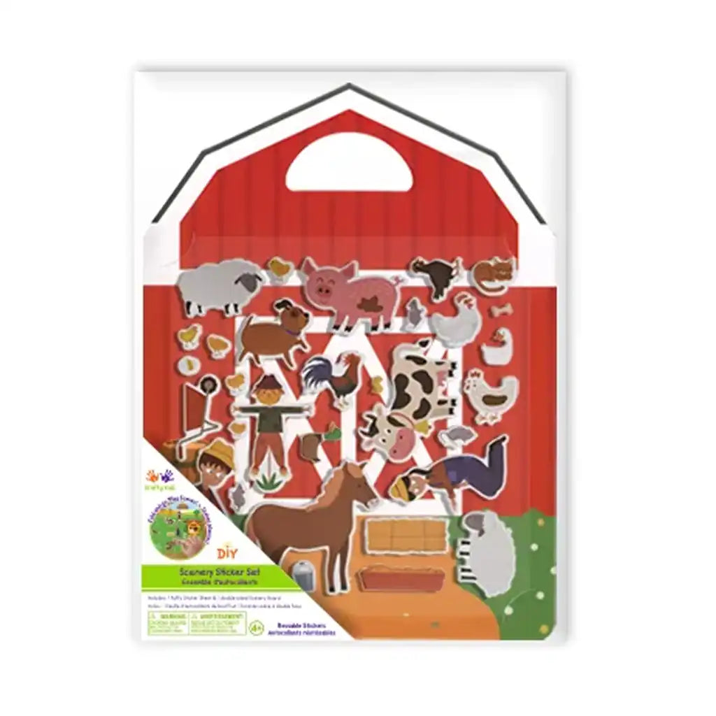 Sticker Puffy-Fun DIY Scenery Set Farm Animals