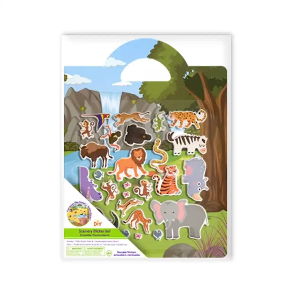 Sticker Puffy-Fun DIY Scenery Set Farm Animals