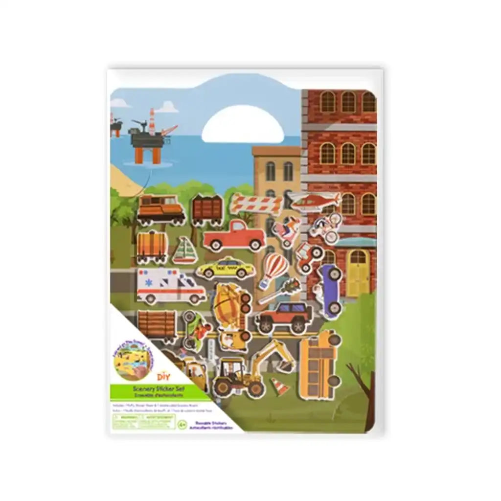 Sticker Puffy-Fun DIY Scenery Set Farm Animals