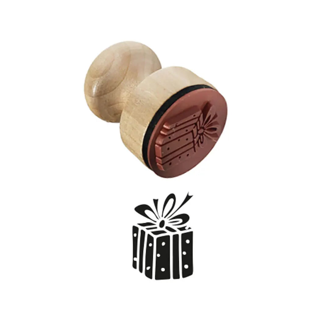 Wooden Rubber Stamps Ergonomic Handle 1.1IN Stamp Star