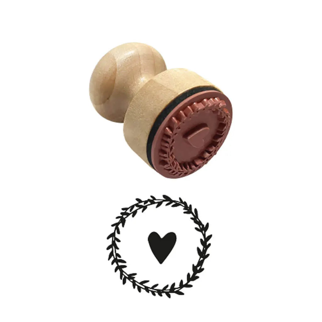 Wooden Rubber Stamps Ergonomic Handle 1.1IN Stamp Star