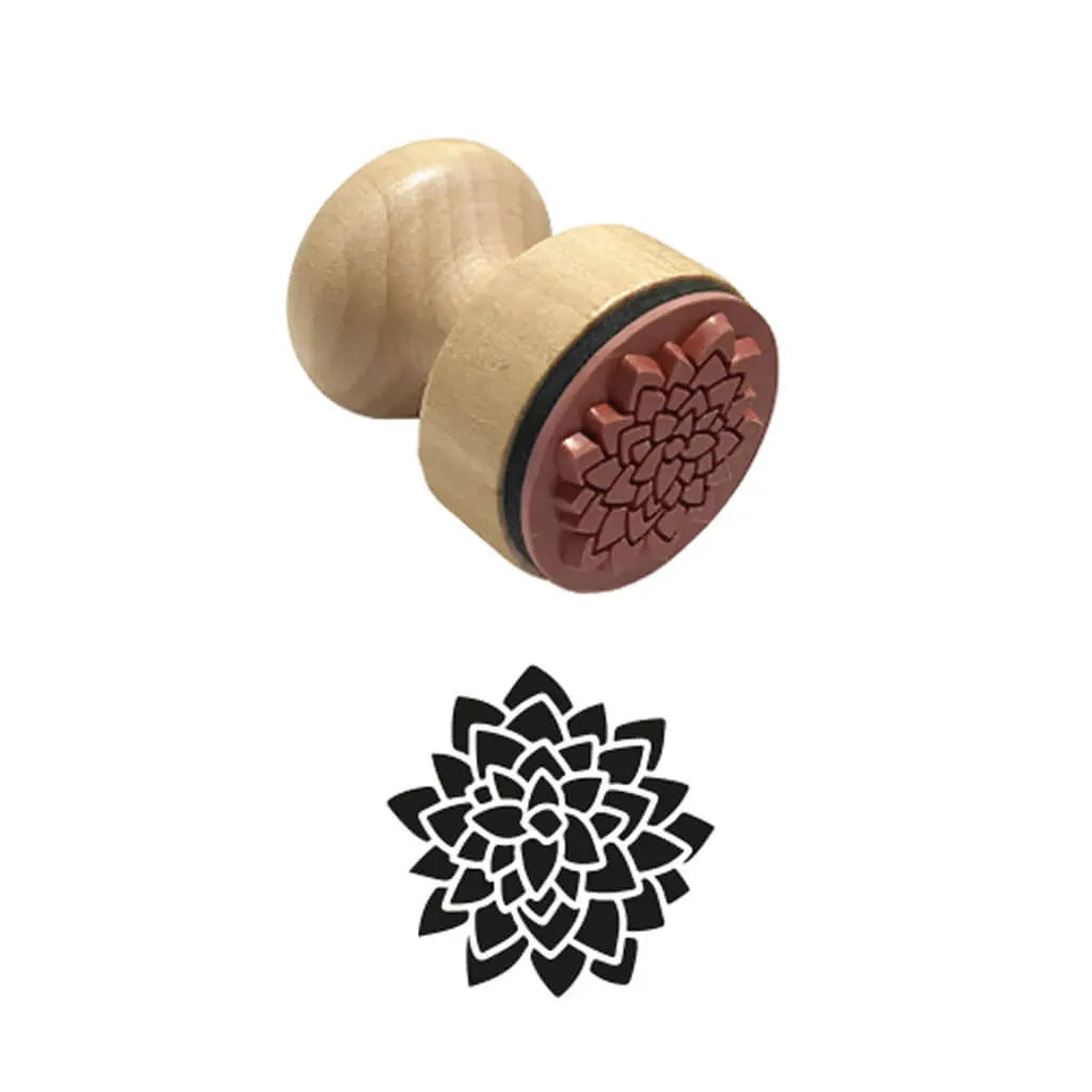 Wooden Rubber Stamps Ergonomic Handle 1.1IN Stamp Star
