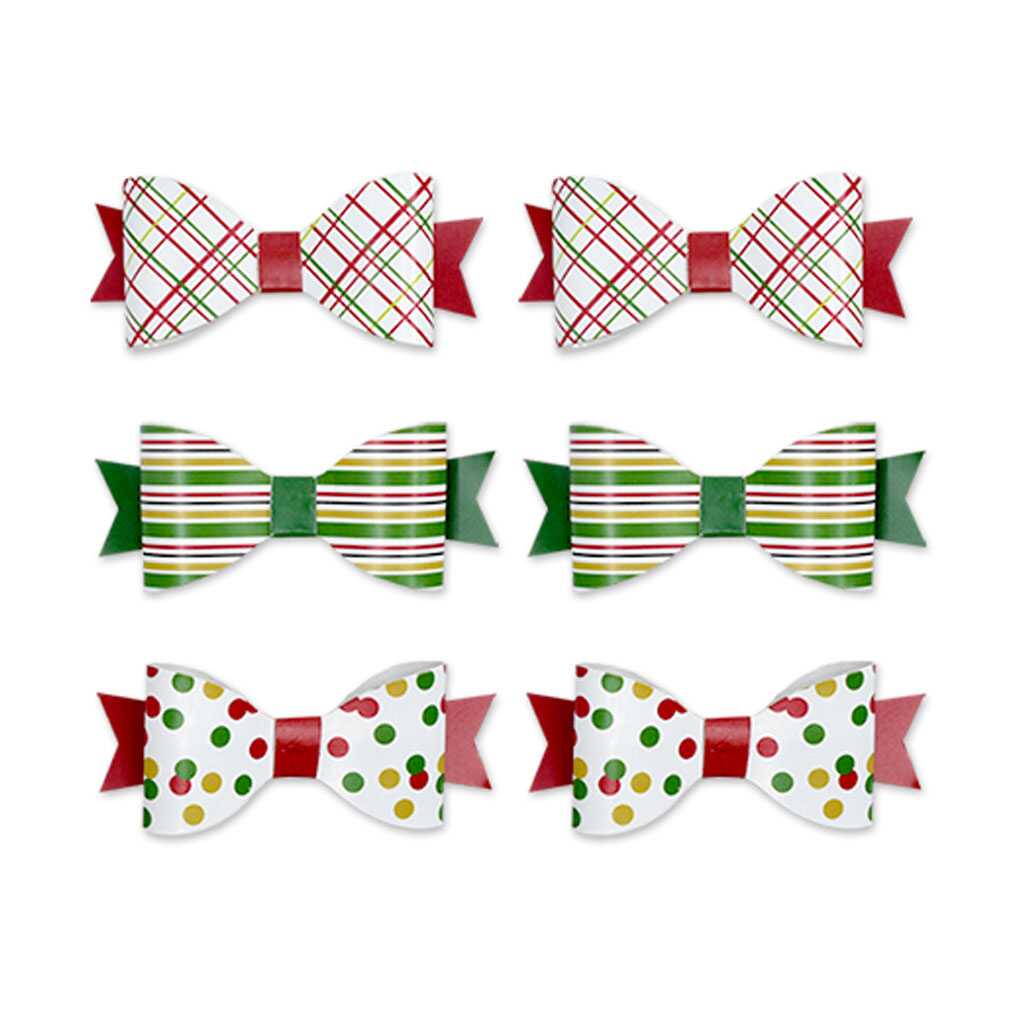 Accent Bow Ties x6 2.4in