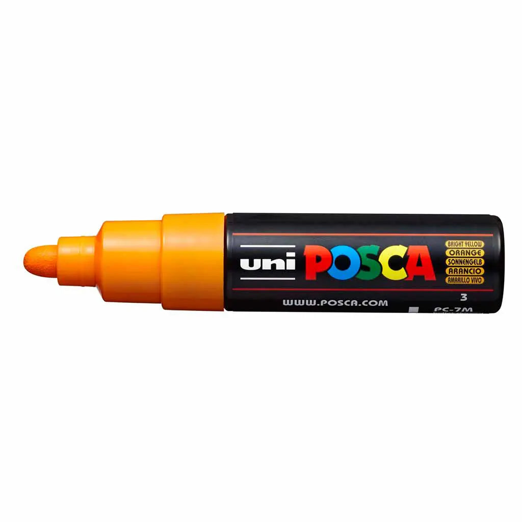 Posca Paint Marker PC-7M  Broad Bullet Bright Yellow
