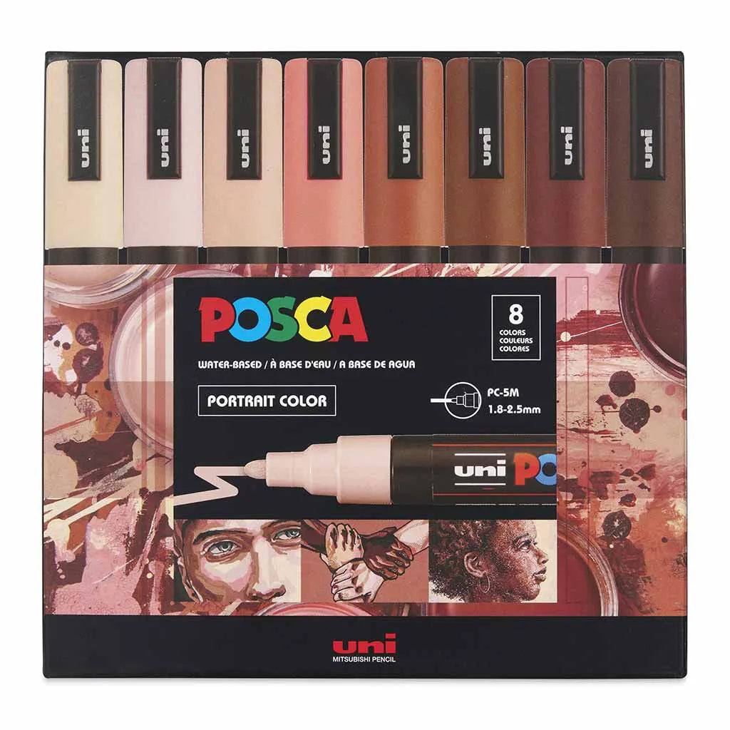Posca Paint Marker PC-5M Medium Set/8 Portrat Clr