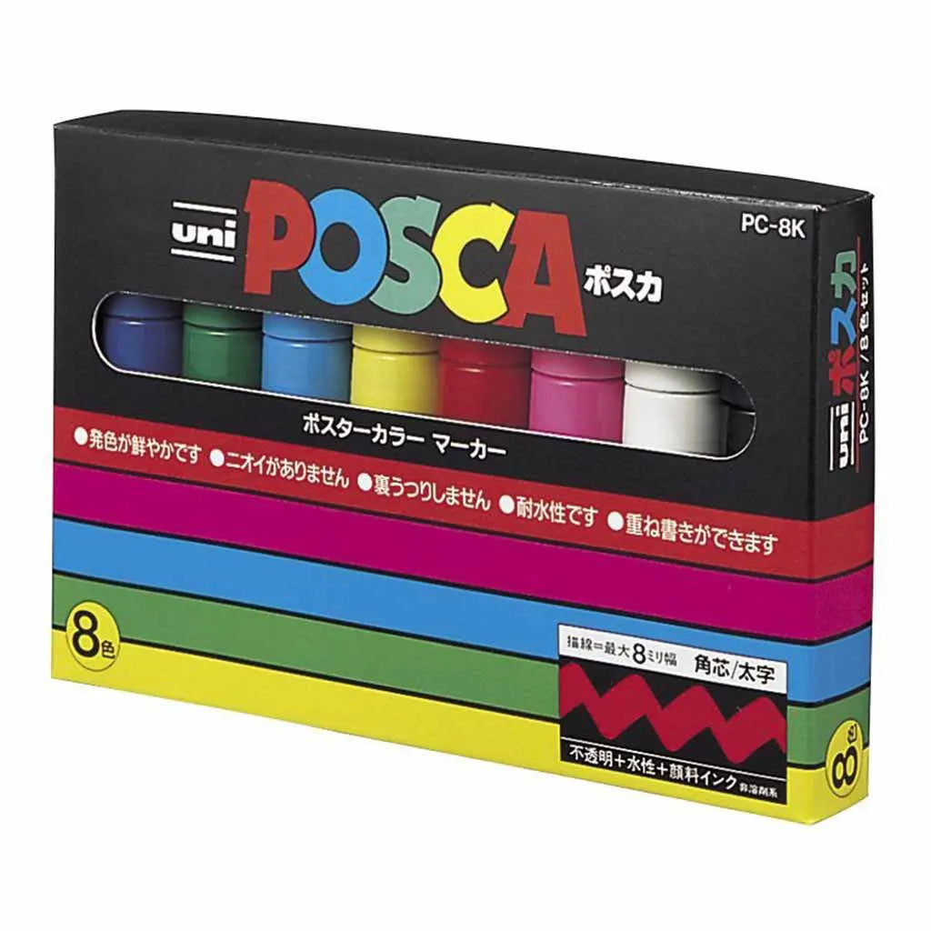 Posca Paint Marker Pc-8K Broad Set/8