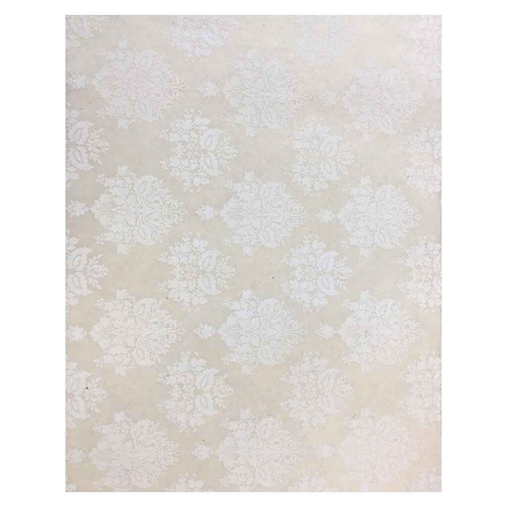 Lamali Decorative Lokta Paper Venetian Mask 60gsm 20in x 30in, White