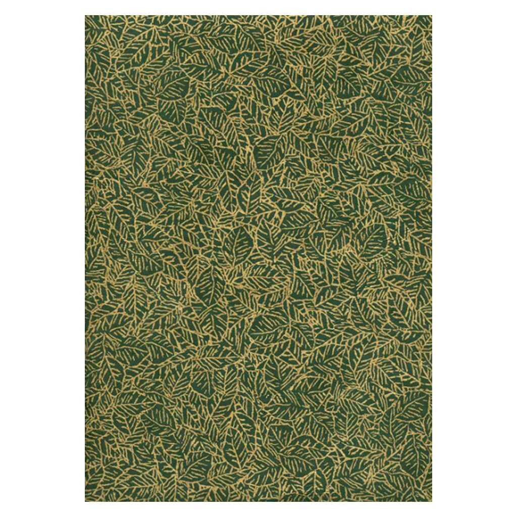 Lamali Decorative Lokta Paper Foliage 60gsm 20in x 30in, Gold/Green