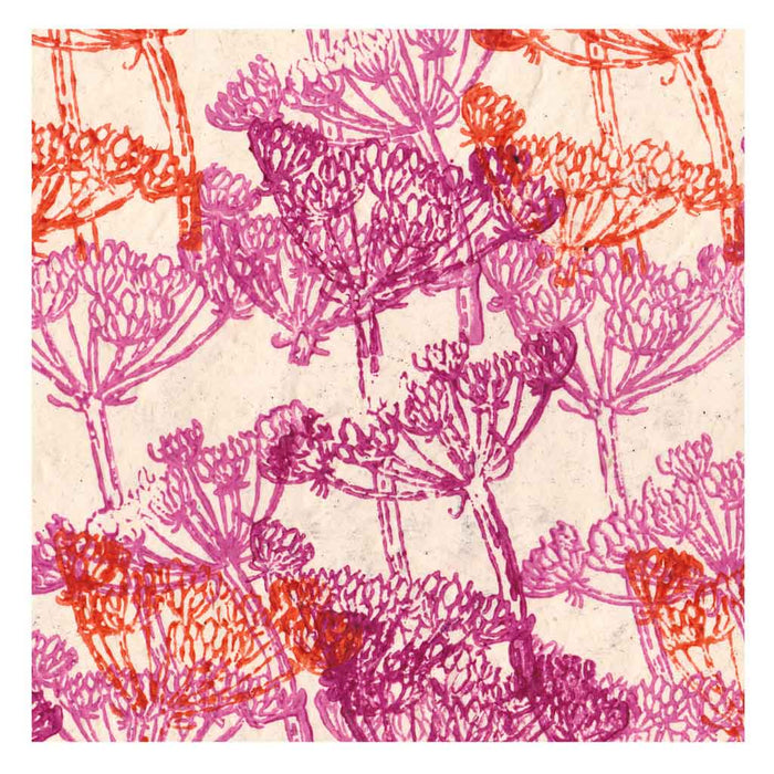 Lamali Decorative Lokta Paper Anise Flowers 60gsm 20in x 30in, Violet