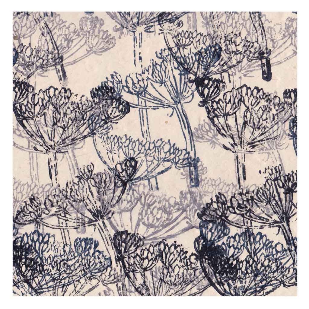 Lamali Decorative Lokta Paper Anise Flowers 60gsm 20in x 30in, Ombre