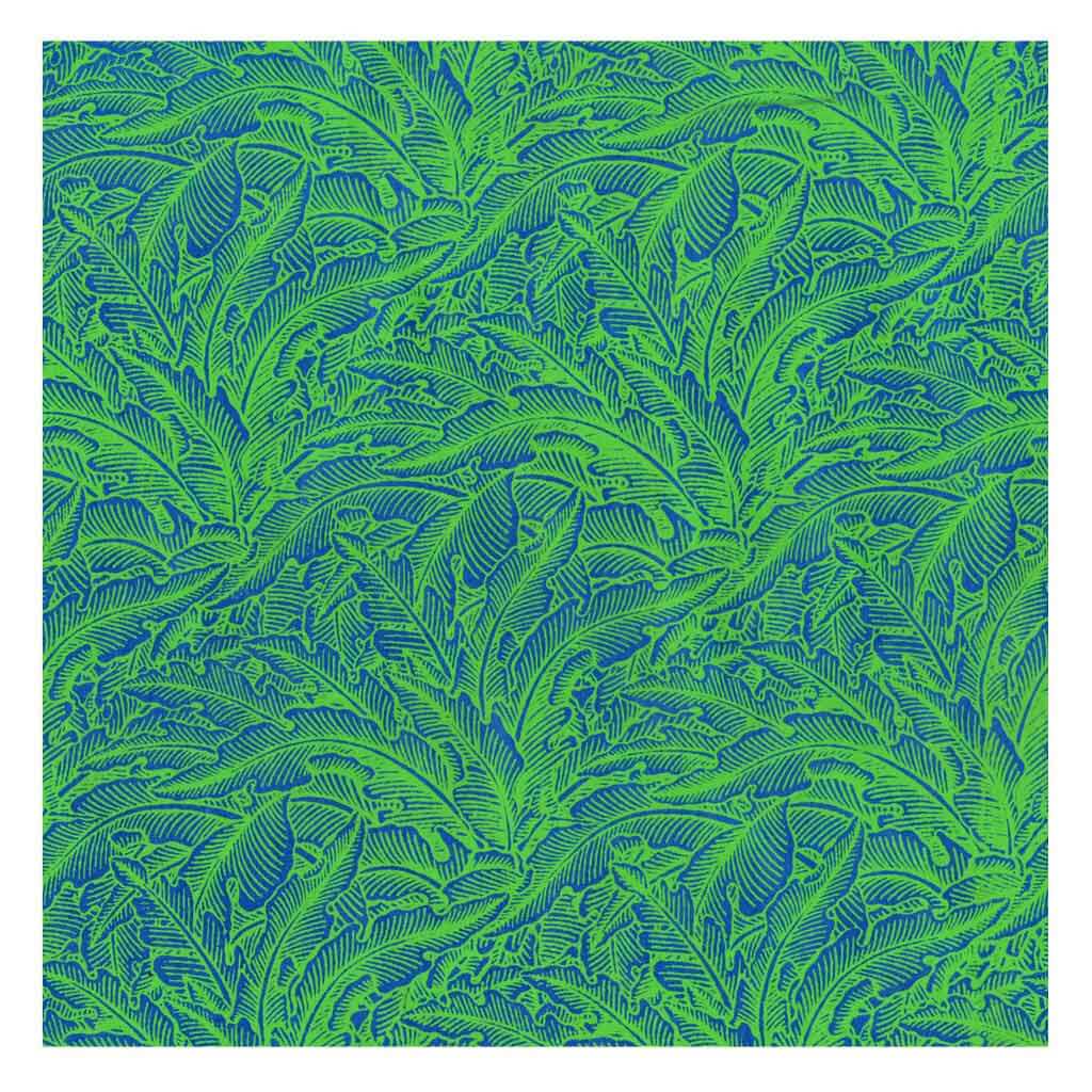Lamali Decorative Lokta Paper Greenery Small 60gsm 20in x 30in, Blue Electric Green