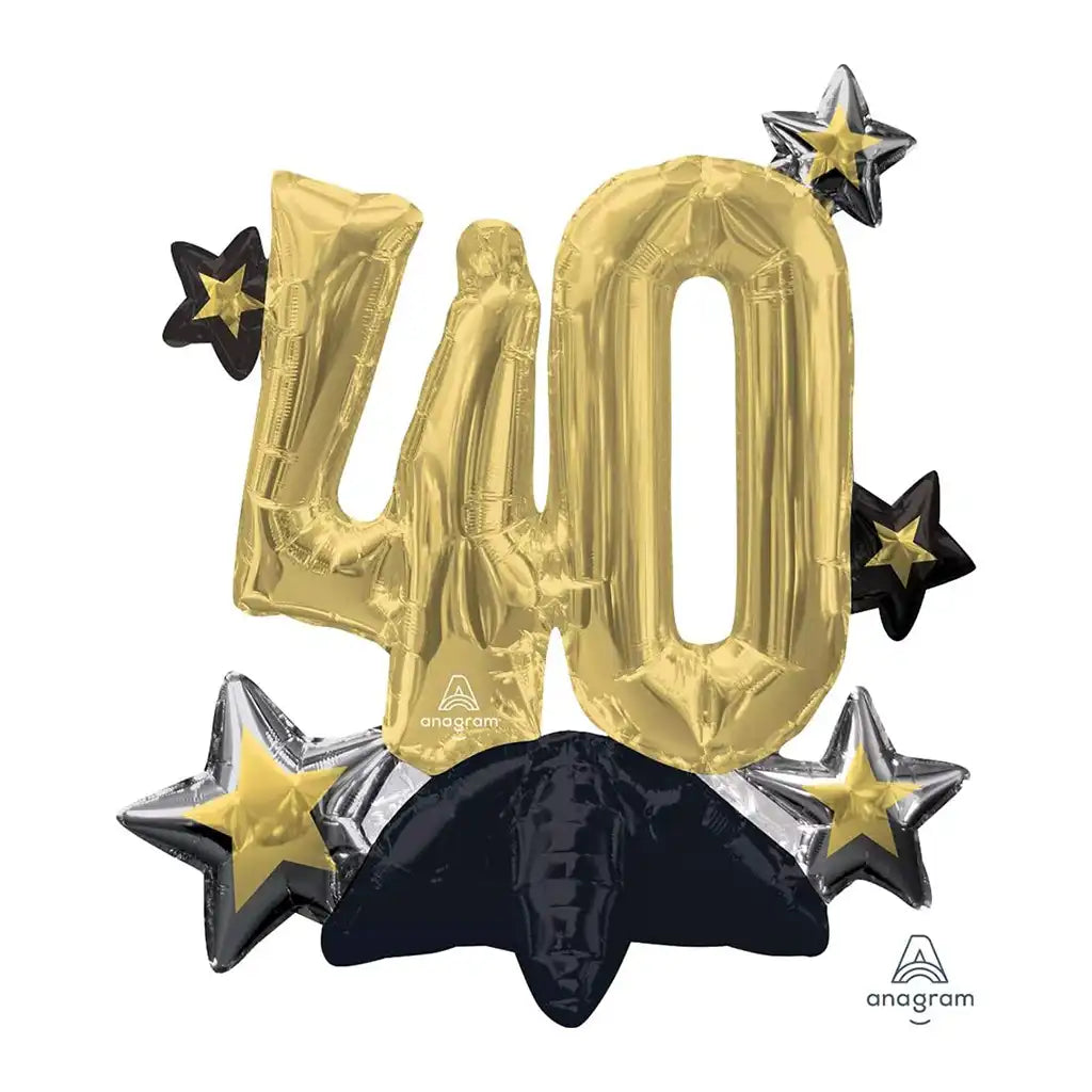 Celebrate 40 Inflated Balloon, 21in