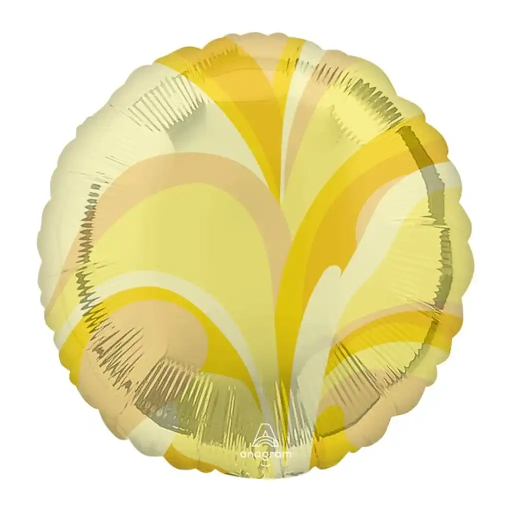 Gold Macro Marble Foil Balloon, 18in