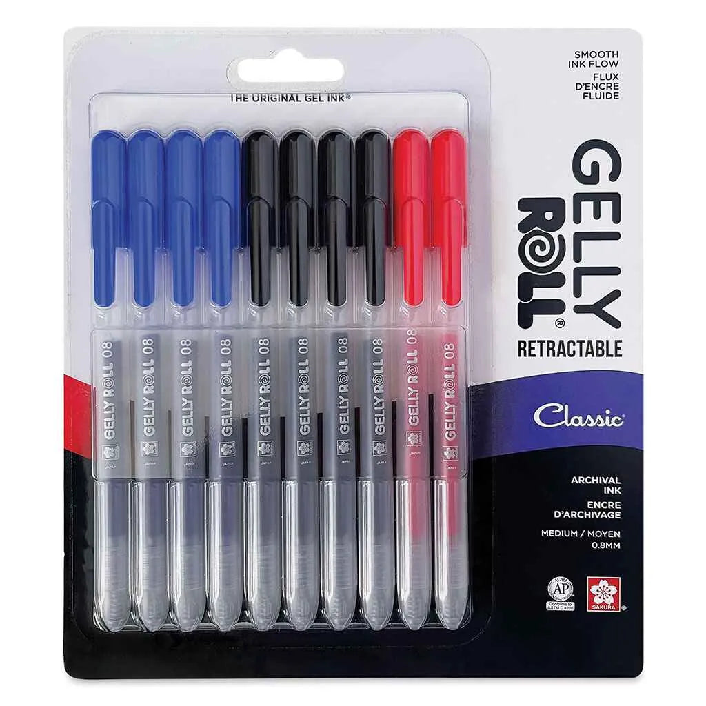 Gelly Roll Retractable Pen Set of 3, Stardust