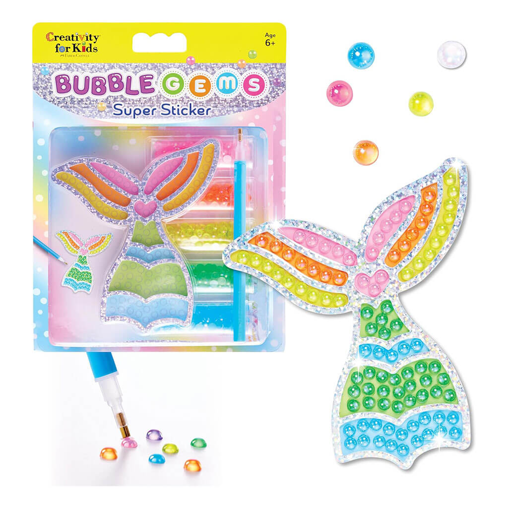 Bubble Gems Super Sticker Mermaid
